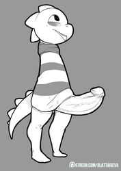 1boy blattarieva bottomless huge_cock male male_only monster_kid penis solo undertale