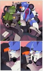 hound_(transformers) male mirage_(transformers) threesome trailbreaker transformers