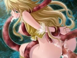 1girls anal blonde_hair cum double_penetration female green_eyes long_hair oral ragnarok_online rape raped_out_in_nature restrained sniper sniper_(ragnarok_online) tears tentacle tentacle_rape triple_penetration vaginal_penetration