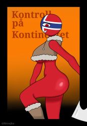 boots breachka countryhumans countryhumans_girl jacket norway norway_(countryhumans) suggestive text