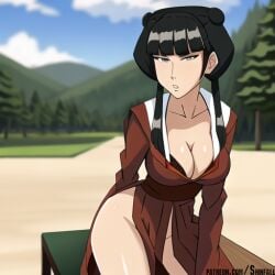 1girls ai_generated avatar_legends avatar_the_last_airbender busty female fire_nation mai_(avatar) nonbender