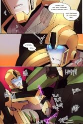 bumblebee_(transformers) cuntboy cuntboy_sans_balls grimlock_(transformers) herm hermaphrodite intersex male male/male maleherm multi_genitalia penis pussy transformers transformers_robots_in_disguise_(2015) vaginal_penetration