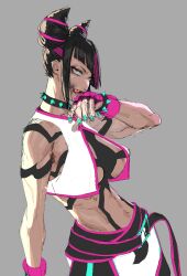 abs capcom female female_focus female_only hiki_togu hourglass_figure juri_han navel street_fighter tagme