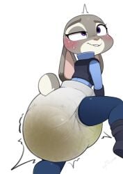 diaper diaper_fetish furry judy_hopps nyanyakotarou scat soiling soiling_diaper zootopia