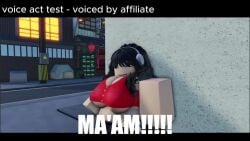 1girl 3d animated asking clothed dumb english_voice_acting fat_fuck headphones huge_breasts kolbasa_(kora_x) kora_x koraxlust listening_to_music mp4 roblox sound tagme tank_top text thinking video voice_acted