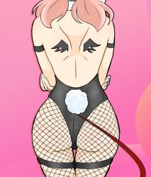 arachan bunny_tail bunnysuit devilayacchi female fishnet_stockings indie_virtual_youtuber pink_hair succubus_tail virtual_youtuber vtuber wings_tattoo