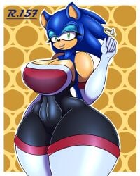 big_breasts curvy_female hips_wider_than_shoulders hot_female pear_shaped renegade-157 rouge_the_bat_(cosplay) seductive sonic_(series) sonic_the_hedgehog sonique_the_hedgehog thick_thighs voluptuous_female wide_hips
