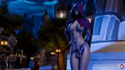 1futa 3d areolae athletic_female athletic_futanari big_breasts big_penis blue_eyes blue_hair blue_skin breasts cape dickgirl elf elf_ears futa_only futanari glowing_eyes humanoid naked nipples penis pointy_ears rainbowviral void_elf world_of_warcraft