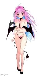 1girls absurd_res absurdres ahoge bare_arms bare_belly bare_breasts bare_calves bare_chest bare_hands bare_hips bare_knees bare_legs bare_midriff bare_navel bare_shoulders bare_skin bare_thighs bare_torso belly belly_button black_choker black_hair_ribbon black_horn black_horns black_panties black_ribbon black_shoes black_tail black_underwear black_wings blue_hair blue_hair_female blush blushing_at_viewer blushing_female breasts choker cleavage collarbone completely_naked completely_naked_female completely_nude completely_nude_female covering covering_breasts covering_nipples covering_self curvy curvy_body curvy_female curvy_figure curvy_hips curvy_thighs dot_nose elbows embarrassed embarrassed_female embarrassed_nude_female ex_idol exposed exposed_arms exposed_belly exposed_breasts exposed_legs exposed_midriff exposed_shoulders exposed_thighs exposed_torso eyebrows_visible_through_hair feet female female_focus female_only fingers full_body groin hair_ribbon head_tilt high_resolution highres hololive horn horns hourglass_figure knees knees_together knees_together_feet_apart legs light-skinned_female light_skin long_hair looking_at_viewer medium_breasts minato_aqua naked naked_female navel nervous nervous_expression nervous_face nervous_female nude nude_female open_mouth panties parted_lips pink_eyebrows pink_eyes pink_eyes_female pink_hair pink_hair_female pussy ribbon shiny_legs shiny_skin shiny_thighs shoes shoulders shy shy_expression simple_background slender_body slender_waist slim_girl slim_waist solo standing tail thick_thighs thighs thin_waist tilted_head underwear v-line virtual_youtuber white_background wide_hips wings wrist_band