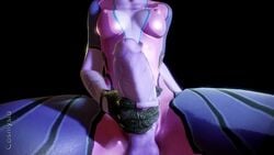 1futa 3d animated areolae balls big_penis breasts cosmysla cum cumshot dickgirl erection futa_only futanari intersex large_penis masturbation nipples overwatch penis purple-skinned_futanari solo sound taker_pov testicles video widowmaker