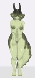 2017 areola big_penis breasts dripping erection eye_stalk gastropod geier green_skin herm humanoid intersex looking_at_viewer navel nipples no_humans nude ovipositor penis puffy_nipples pussy slime slimy slug solo standing thick_thighs wet wide_hips