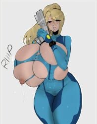 1girls big_breasts blush bodysuit breast_expansion breasts breasts_bigger_than_head bursting_breasts enormous_breasts expansion eyebrows eyebrows_visible_through_hair eyelashes female female_only firearm growth gun handgun hips huge_breasts huge_nipples human human_only humanoid lactation large_breasts massive_breasts metroid milk milk_squirt nintendo pale_skin ripped_clothing samus_aran solo solo_female standing sucaciic tearing_open_top thick thick_thighs thighs tight_clothing top_heavy torn_clothes torn_clothing voluptuous wardrobe_malfunction weapon wide_hips wristwear zero_suit zero_suit_samus