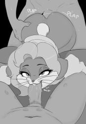 anthro bugs_bunny clothed clothing crossdressing fellatio femboy fembugs_bunny gay gay_sex greyscale group group_sex haaru hi_res human human_on_anthro interspecies kiss_mark lagomorph leporid lipstick looking_at_viewer looney_tunes makeup male male/male male_only mammal marilyn_monroe mmm_threesome monochrome oral oral_insertion oral_penetration oral_sex penetration penile rabbit sex solo_focus spitroast threesome trio warner_brothers