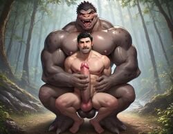 2boys abs ai_generated alien anal anal_sex anthro anthro_dominating_human arm_hair balls bara big_balls big_dom_small_sub big_muscles big_nipples big_pecs big_penis booster_rex brown_body brute_(halo) chest_hair daddy dilf dominant dominant_anthro dominant_male duo erect_nipples erection frottage gay halo_(series) handjob handjob_while_penetrating huge_balls huge_cock huge_muscles huge_nipples huge_pecs human human_on_alien human_on_anthro human_penetrated hunk interspecies larger_anthro larger_male male male/male male_only muscular muscular_anthro muscular_male navel nipples nude pecs penetration penis penis_in_ass sex signature size_difference smaller_human smaller_male smaller_penetrated submissive submissive_human submissive_male tusks xenophilia yaoi