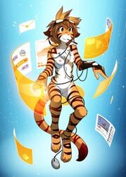 2017 amber_eyes anthro blue_background breasts brown_hair casual_nudity chat chest_tuft computer_mouse digitigrade edit envelope eyewear feline female flora_(twokinds) fur goggles gradient_background hair heart hi_res hologram human keidran mammal monitor mrs_nibbly_(twokinds) multicolored_fur nipples nude nude_edit object_in_mouth orange_fur pen pointing power_glove pussy rodent simple_background sitting smile solo squirrel striped_fur stripes tiger tom_fischbach trace_legacy tuft twokinds uncensored virtual_reality vulva webcomic white_fur wire yellow_eyes