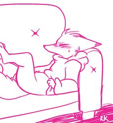 2017 anthro blush canine charlie_(weaver) clothed clothing corsac_fox digital_media_(artwork) disney female fox hoodie lying mammal masturbation monochrome nick_wilde pack_street phallusbro rough_sketch simple_background sofa solo zootopia