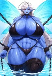 1female 1girls ai_generated akashiya_moka big_boobs big_breasts big_hips big_tits blue_skin blue_skinned_female curvy curvy_body curvy_female curvy_figure dan16369336 female female_only huge_hips long_hair long_hair_female muscular muscular_female narrow_waist purple_pupils rosario+vampire shonen_jump shueisha silver_hair silver_hair_female sole_female tagme tagme_(artist) tagme_(series) twitter_link wings