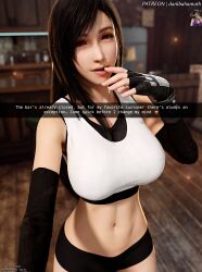 tifa lockhart from final fantasy by darkbahamuth