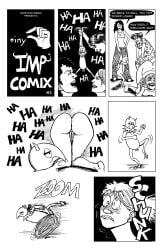 3girls 3girls1boy anal_vore ass ass_focus assisted_exposure black_and_white bottomless bottomless_female casual_nudity clothed_female_nude_male comic comic_page completely_nude_male crazycolumbina domination_loss embarrassed embarrassed_nude_male femdom imp implied_penetration instant_loss laugh laughing mocking mooning presenting presenting_ass presenting_hindquarters presenting_pussy revenge revenge_rape shocked shocked_expression shocked_female slapstick small_penis small_penis_humiliation submissive_male tic_(tiny_imp_comix)