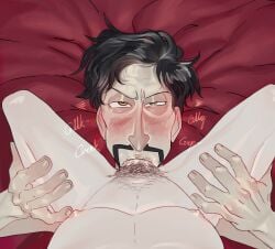 2boys adoptive_father_(lore) adoptive_son all_the_way_to_the_base angry angry_expression angry_eyes angry_fellatio angry_sex angry_sub balls_deep big_penis black_hair blowjob blush blush_lines blushing_at_viewer blushing_male blushing_profusely deep_penetration deepthroat deepthroat_facesitting deepthroat_hug digital_drawing_(artwork) digital_media_(artwork) disheveled disheveled_hair dom_pov english_text eye_contact fellatio gag gagging gawking gulp hairy hazel_eyes holding_legs hook_nose male male/male male_focus male_only male_penetrated male_penetrating male_penetrating_male male_pov messy messy_hair milan_morgenstern mouthful mr_shrink oral oral_sex original original_character original_characters pale_skin penis pov pov_eye_contact pubic_hair red_in_the_face red_sheets ringmaster ringmaster_wagstaff skinny small_dom_big_sub son_penetrating_father submissive submissive_male swallowing_penis_while_deepthroat throat throat_noise unamused unhappy unhappy_male unhappy_sub younger_penetrating_older