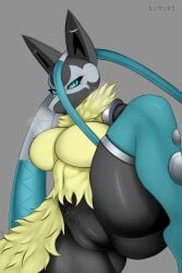 female lucario from pokemon by kurupi (artist)