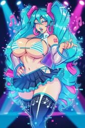 hatsune miku from vocaloid by krystalizedart