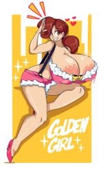 areola_slip areolae audrey_page golden_girl large_breasts ponytail rex_reyes the_developing_adventures_of_golden_girl