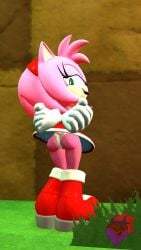 1girls 3d amy_rose anthro ass boots dress firenutter furry gloves green_eyes looking_at_viewer looking_back panties pink_fur red_boots red_dress sega short_hair solo solo_female sonic_(series) sonic_the_hedgehog_(series) thighs tongue tongue_out white_gloves white_panties