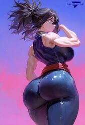 1girls ai_generated big_butt black_hair boku_no_hero_academia costume female female_only fit_female huge_ass latex marshalperv muscular muscular_female my_hero_academia nana_shimura pervmarshal ponytail solo solo_female superheroine tagme tagme_(artist) thick_thighs thin_waist wide_hips