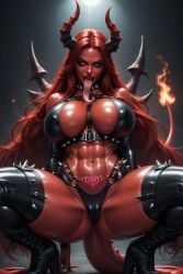 1girls 3d 3d_(artwork) ai_generated ass big_ass big_breasts breasts breasts catholic christianity curvy_female curvy_figure devil devil_girl devil_horns devil_tail gigantic_ass gigantic_breasts hi_res huge_breasts long_tongue looking_at_viewer nude nude_female oiled oiled_skin pov pov_eye_contact red_skin solo solo_female