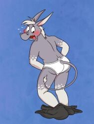 donkey embarrassed pants_down smallfryspy underwear