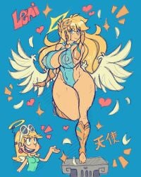 angel angel_costume angel_wings color leni_loud rex_reyes the_loud_house