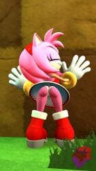 1girls 3d amy_rose anthro ass boots closed_eyes dress firenutter furry gloves panties pink_fur red_boots red_dress sega short_hair solo solo_female sonic_(series) sonic_the_hedgehog_(series) thighs white_gloves white_panties