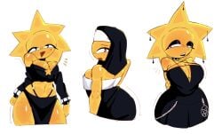 breasts eyeliner female female_only helia_(raytheuhhhhhh) naomii64 nun nun_outfit oc original_character raytheuhhhhhh sun tagme tagme_(character) thighs