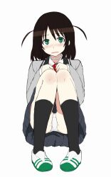 binkan-chan female panties shimoneta_to_iu_gainen_ga_sonzai_shinai_taikutsu_na_sekai short_hair sitting skirt solo underwear