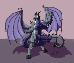 1futa animal_genitalia balls barbed_penis boo3 breasts demon dragon furry futanari hyper intersex knot nimbus_(lateinshowing) nipples penis piercing sheath solo_futa