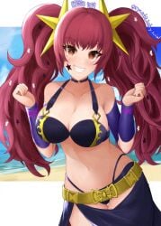 breasts female female_only fire_emblem fire_emblem_engage looking_at_viewer nintendo ray_ryu solo swimsuit yunaka_(fire_emblem)