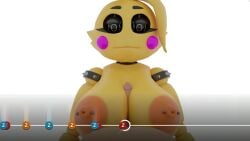 1boy 1girls 3d 3d_animation animated beat_banger beat_bar big_ass big_breasts big_penis chica_(fnaf) female five_nights_at_freddy's fnaf from_behind male male_pov paizuri penis petru pov sound tagme titjob toy_chica_(fnaf) video