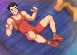 1boy avatar_legends feet gay mako male male_only muscles muscular muscular_male suiton the_legend_of_korra