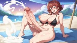 1futa ahe_gao ahe_gao ai_generated beach bikini blush cum cum_puddle cumming drooling excessive_cum futa_only futanari green_eyes huge_breasts huge_cock light-skinned_female light_skin mallymal masturbating masturbation milf mommy ocean open_mouth partially_clothed public public_exposure public_masturbation puffy_nipples red_hair sex sitting soft_breasts stroking stroking_penis sunset sweat tits_out trans_woman transwoman tropical vacation