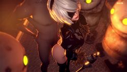 1boy 1girls 3d animated blindfold bruh-sfm clothed_female_nude_male dark-skinned_male dark_skin erection female from_behind interracial male nier nier:_automata no_sound penis sex sex_from_behind shorter_than_10_seconds source_filmmaker standing standing_sex straight video yorha_2b