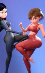 2girls 3d ass big_ass big_breasts big_thighs breasts bust busty chest curvaceous curvy curvy_figure daughter disney elastigirl female female_only helen_parr hero heroine hips hourglass_figure huge_ass huge_breasts human large_ass large_breasts legs light-skinned_female light_skin mature mature_female milf mother mother_and_daughter multiple_girls pixar pixar_mom slim_waist superhero superheroine the_incredibles thick thick_hips thick_legs thick_thighs thighs top_heavy violet_parr voluptuous voluptuous_female vtemp waist wide_hips wide_thighs