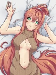 monika (doki doki literature club) from doki doki literature club by a qiu