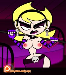 animated armbands j-madeye mandy_(billy_and_mandy) the_grim_adventures_of_billy_and_mandy topless wide_hips