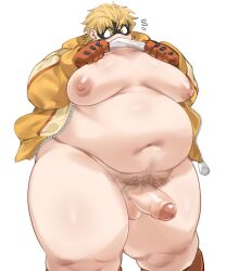 1boy balls belly bhm big_belly big_moobs big_pecs blonde_hair chubby chubby_male erection fat fat_man fatgum gay huge_moobs huge_pecs khunowen3 male male_only moobs my_hero_academia overweight overweight_male pecs penis pubic_hair solo solo_male taishiro_toyomitsu thick_thighs treasure_trail yaoi