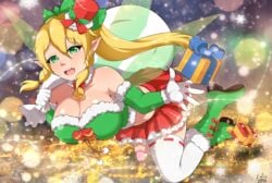 1futa 2017 alfheim_online blonde_hair breasts cleavage curvy erection erection_under_clothes erection_under_skirt exlic futa_only futanari green_eyes huge_breasts intersex leafa long_hair looking_at_viewer no_panties penis penis_out penis_under_clothes penis_under_skirt skirt solo solo_futa sword_art_online sword_art_online:_fairy_dance sylph thighhighs twintails