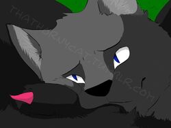 ambiguous_form ambiguous_gender ashfur_(warriors) black_fur feline feral fur grey_fur male male/ambiguous male_focus male_only mammal penis scourge_(warriors) thathornycat warriors_(cats)