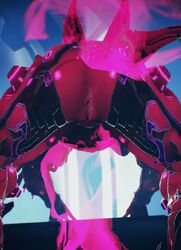 alien alien_girl amonsrule ass bent_over captura ivara ivara_(warframe) photoshop pussy warframe