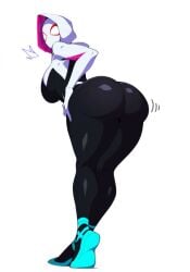 ai_generated artist_request ass big_breasts big_butt breasts female gwen_stacy marvel solo spider-gwen spider-man:_across_the_spider-verse spider-man:_into_the_spider-verse spider-man_(series)