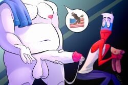 areola areolae big_balls big_belly big_penis blush blushing blushing_male blushing_profusely chubby cock countryhumans dick fat fat_man gay gay_sex holding_penis male male_nipples male_only man_boobs man_tits obese obese_male overweight overweight_male precum precum_drip precum_on_penis red_penis russia_(countryhumans) sauna shocked shocked_expression shower surprised surprised_expression sweat sweaty sweaty_body towel_on_shoulder treshik united_states_of_america_(countryhumans) ushanka wet wet_body wet_skin